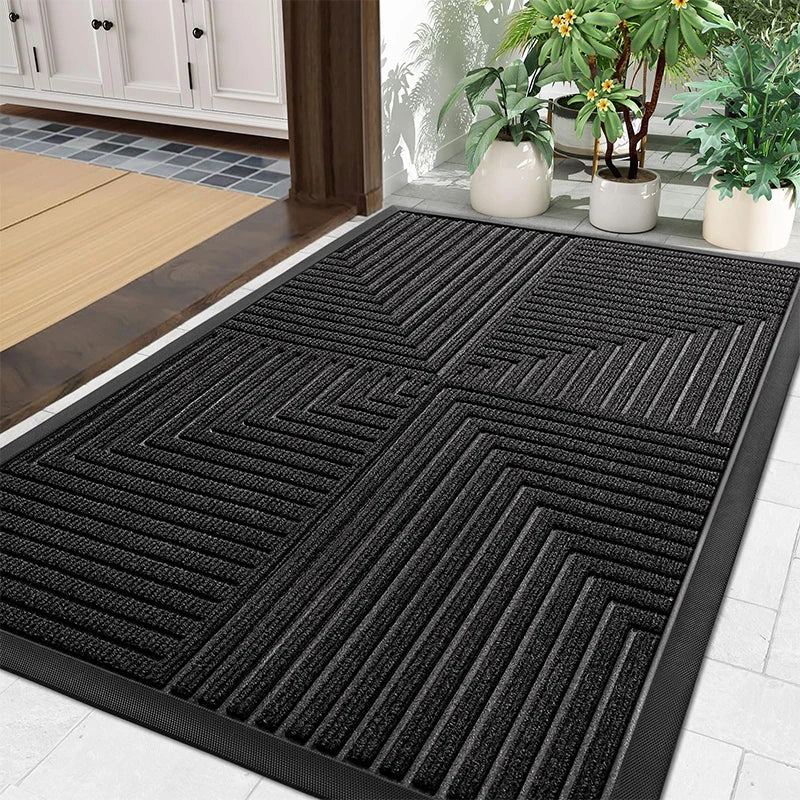 Homaxy Door Mats Non Slip Waterproof Floor Mat Easy Clean Door Mat For Front Door Entrance And Garden Indoor Outdoor Doormats