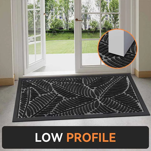 Homaxy Door Mats Non Slip Waterproof Floor Mat Easy Clean Door Mat For Front Door Entrance And Garden Indoor Outdoor Doormats